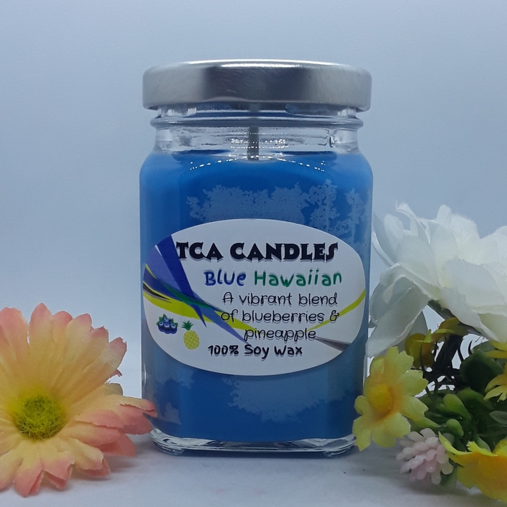 Blue Hawaiian Scented Candle - Blue